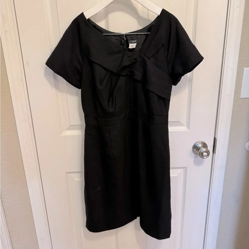 J Crew V-neck Wool Blend Sheath Dress size 6